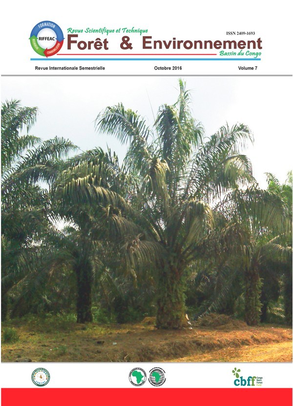 					Afficher Vol. 7 No 7 (2016): Revue Scientifique et Technique Forêt et Environnement du Bassin du Congo Volume 7
				
